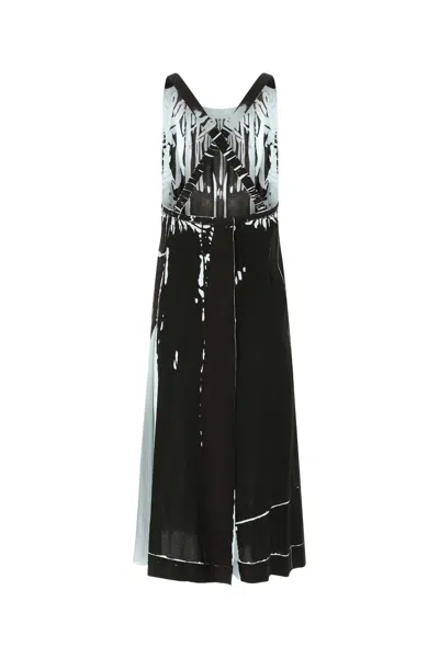 Prada Stretch Viscose Dress Abstract Print