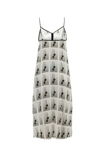 Palm Angels Viscose Mini Dress With Statement Print