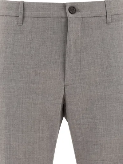 Incotex Tailored Grey Trousers With Straight-leg Cut In Gray