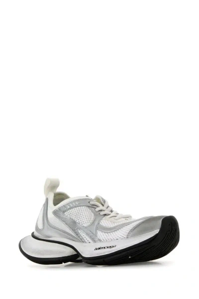 Balenciaga Two-tone Mesh And Fabric Circuit Sneakers