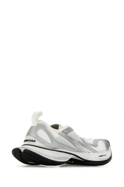 Balenciaga Two-tone Mesh And Fabric Circuit Sneakers