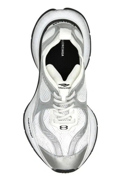 Balenciaga Two-tone Mesh And Fabric Circuit Sneakers
