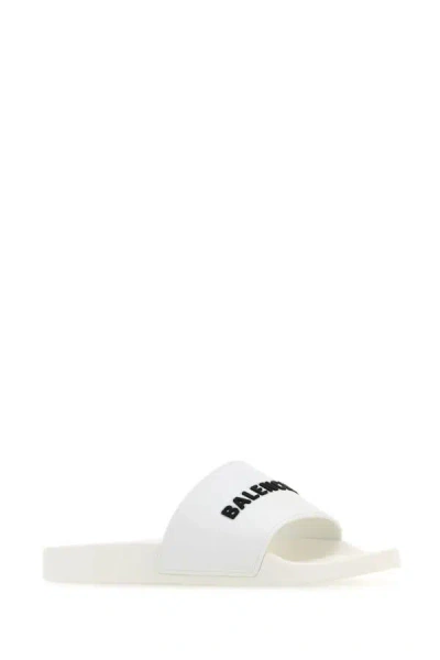 Balenciaga Lettering Logo Pool Slides
