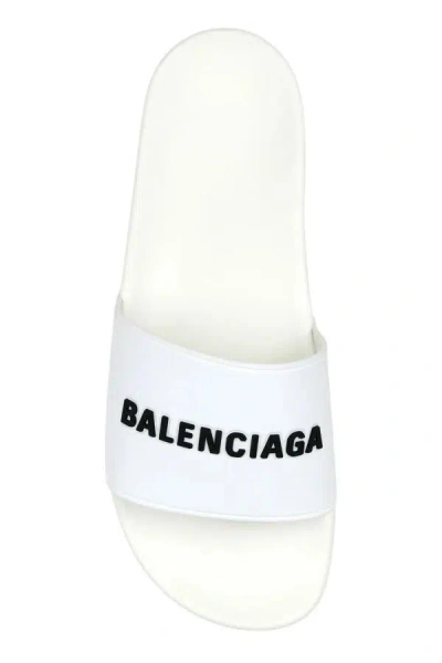 Balenciaga Lettering Logo Pool Slides