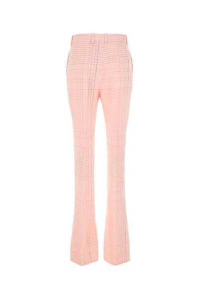 Bottega Veneta Pink Stretch Viscose Blend Pant In Pink