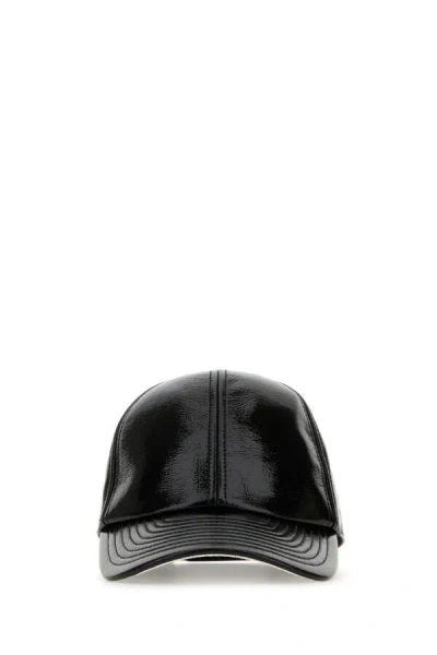 Courrèges Reedition Vinyl Cap With Ac Logo In Black