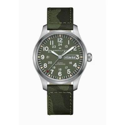 Hamilton Khaki Field Day Date Auto Men's Watch H70535061 In Green