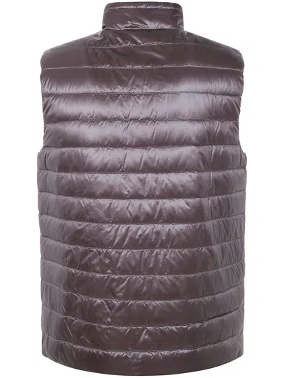 Herno Men's Man Padded Waistcoat In Gray