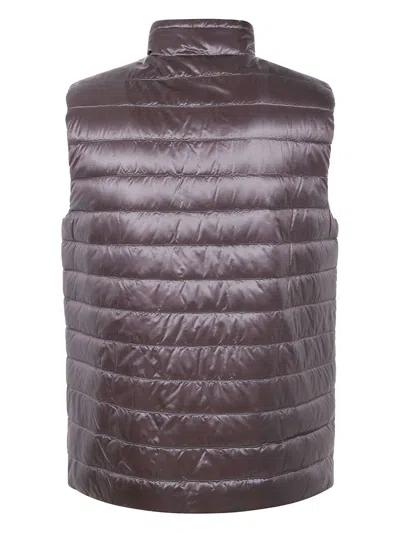 Herno Men's Man Padded Waistcoat In Gray