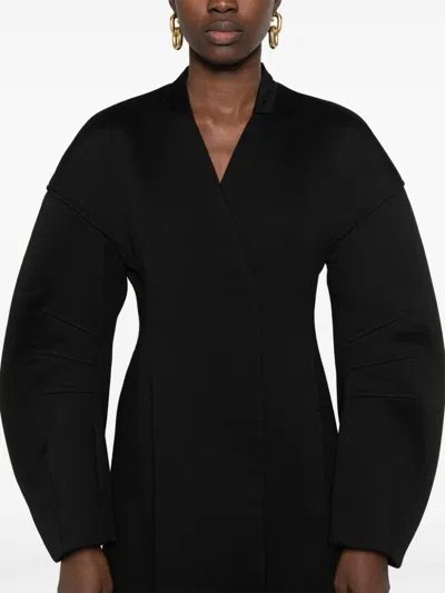 Jil Sander Woman`s Coat 53 In Black