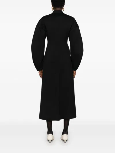 Jil Sander Woman`s Coat 53 In Black