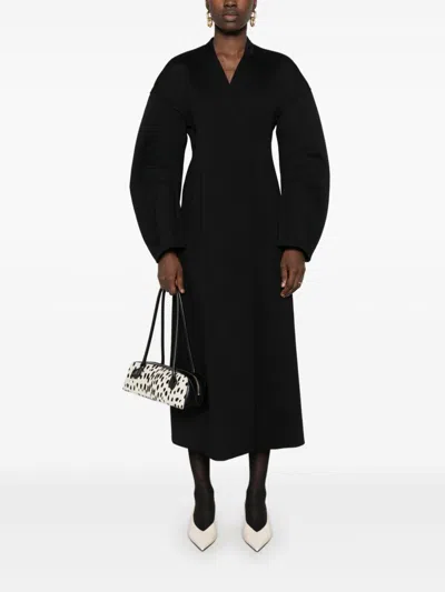 Jil Sander Woman`s Coat 53 In Black