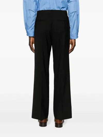 Marni Men's Lightweight Wool Trousers For Ss24 In Black