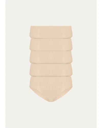 Commando Classic Solid Bikini 5-pack In Beige