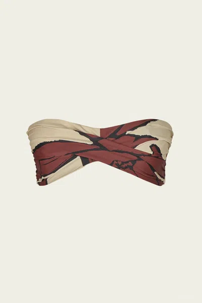 Johanna Ortiz Sea Sprite Printed Bandeau Bikini Top