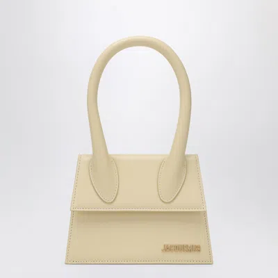 Jacquemus Le Chiquito Moyen Leather Handbag In White