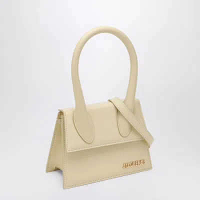 Jacquemus Le Chiquito Moyen Leather Handbag In White