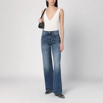 Golden Goose Ribbed Ivory Tank Top In Beige