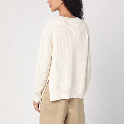 P.a.r.o.s.h Sweater Cream In Cotton And Cashmere In Beige