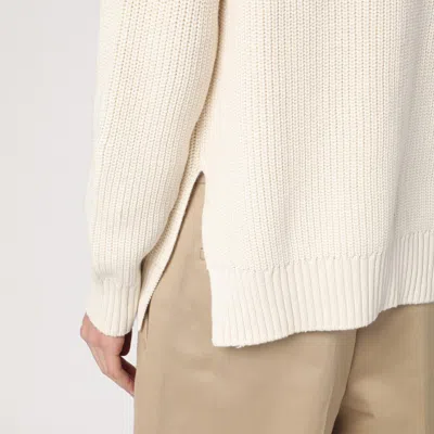 P.a.r.o.s.h Sweater Cream In Cotton And Cashmere In Beige