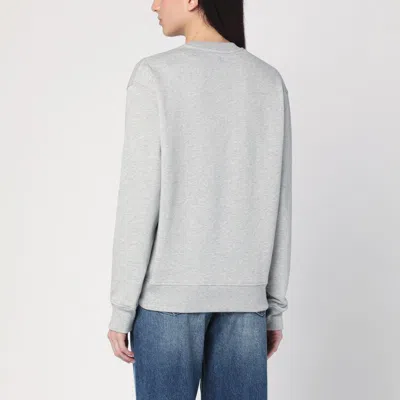 Ami Alexandre Mattiussi Ami Paris Ami De Coeur Grey Crew-neck Sweatshirt In Light Blue