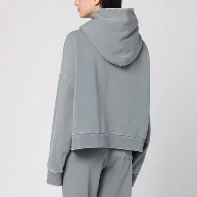 Entire Studios Grey Hooded Sweatshirt In Cotton In Grey
