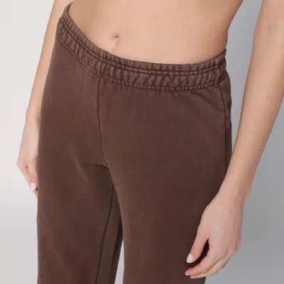 Shop Entire Studios Cotton Brown Flared Trousers