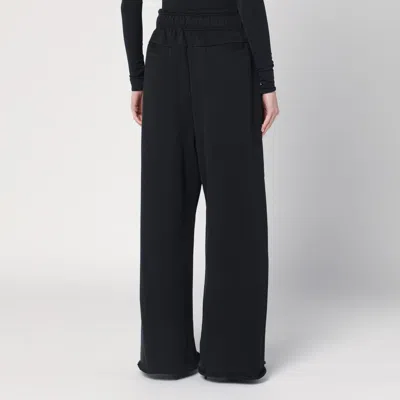Entire Studios Wide Black Trousers In Cotton In Black