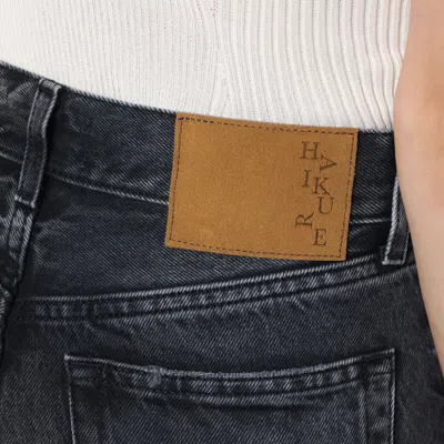 Haikure Flora High-waisted Relaxed Fit Flora Jeans In Black