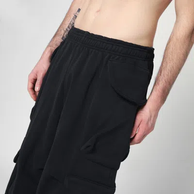 Entire Studios Cotton Black Cargo Trousers In Black