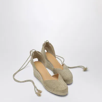 Castaã±er Castañer Cora Espadrilles In Natural Color In Metal