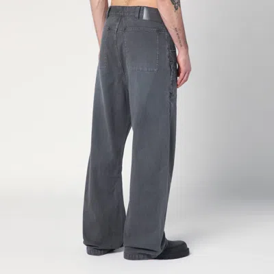 Entire Studios Washed Grey Denim Trousers In Grey