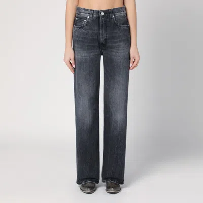 Haikure Womens Winona Wide-leg Denim Jeans Spider Black In Black