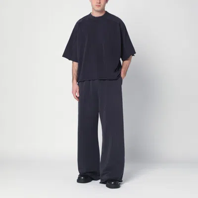 Entire Studios Cotton Ink Coloured Trousers In Blue