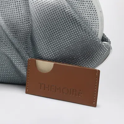 Themoirè Silver/black Clutch With Rhinestones In Metal