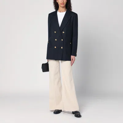 Mother Wide Jeans The Roller Fray Beige In Beige