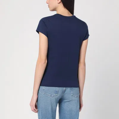 Polo Ralph Lauren Cotton Jersey Crewneck T-shirt Clothing In Blue