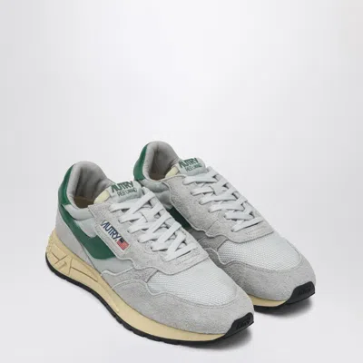 Autry Reelwind Super Vintage Grey Sneakers With Logo Patch On The Tongue And Contrasting Heel In Fabric An In Gray