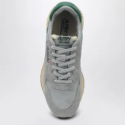 Autry Reelwind Super Vintage Grey Sneakers With Logo Patch On The Tongue And Contrasting Heel In Fabric An In Gray
