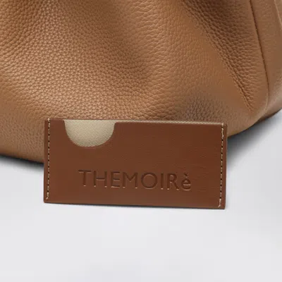 Themoirè Brown Athens Bag In Eco Leather In Beige