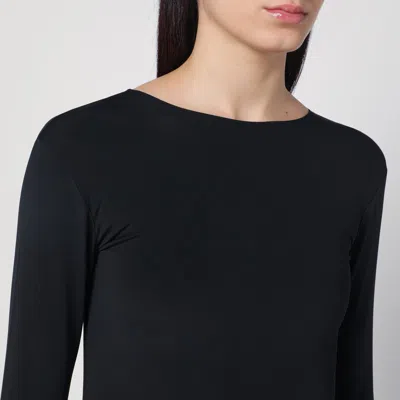 Entire Studios Mini Black Dress In Nylon Blend In Black