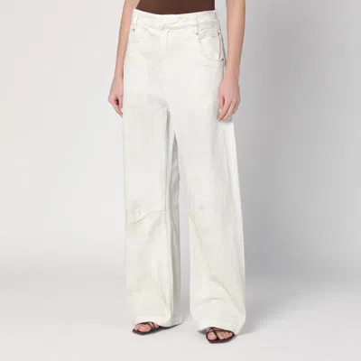Entire Studios Ivory Denim Trousers In White