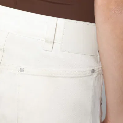 Entire Studios Ivory Denim Trousers In White