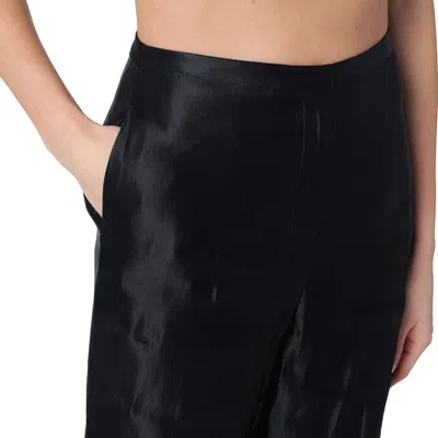 Loulou Studio Noro Leather Wide-leg Pants In Black