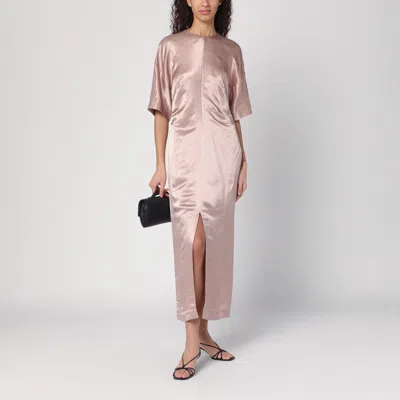 Loulou Studio Silk-blend Maxi Dress In Pink
