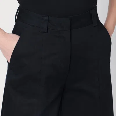 The Latest Thelatest Wide Black Alma Trousers In Black