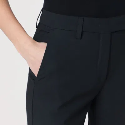 The Latest Thelatest Midnight Blue Wool Blend Trousers In Blue