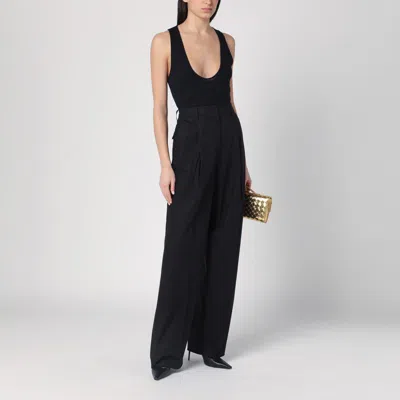 The Latest Wide Black Axel Trousers In Black