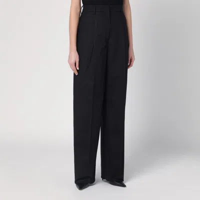 The Latest Wide Black Axel Trousers In Black