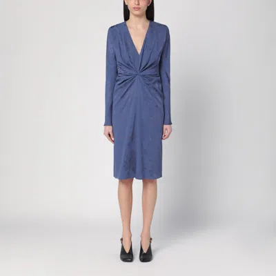Shop Etro Jacquard-effect Dress In Cornflower Blue